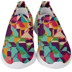 Retro chaos                                                                    Kids  Slip On Sneakers