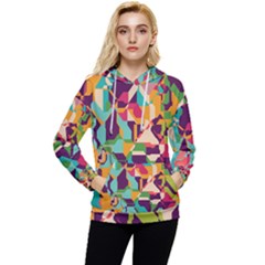 Retro chaos                                                                  Women s Lightweight Drawstring Hoodie