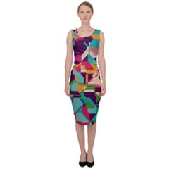 Retro chaos                                                                         Sleeveless Pencil Dress