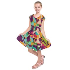 Retro chaos                                                                           Kids  Short Sleeve Dress