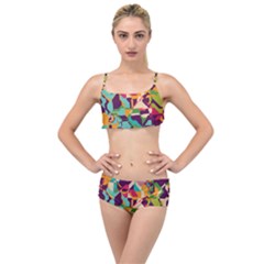 Retro Chaos                                                                     Layered Top Bikini Set by LalyLauraFLM