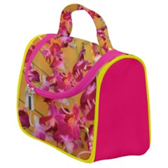  Satchel Handbag W/ Magenta Orchids by VIBRANT