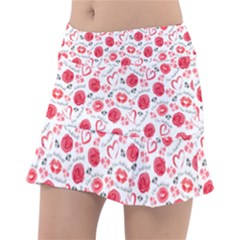 Hearts & Roses By Dizzy Pickle - Classic Pickleball Skort by DZYP