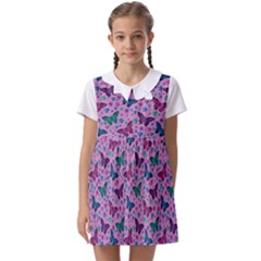 Pretty Butterfly Pink Kids  Asymmetric Collar Dress by ALIXE