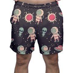 Space Pattern Cartoon Men s Shorts