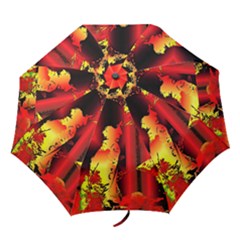 Red Light Ii Folding Umbrellas by MRNStudios