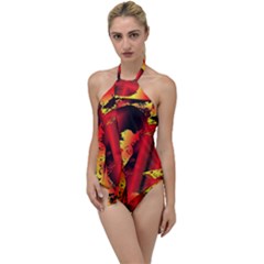 Red Light Ii Go With The Flow One Piece Swimsuit by MRNStudios