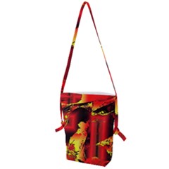 Red Light Ii Folding Shoulder Bag by MRNStudios