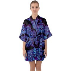 Shay Half Sleeve Satin Kimono  by MRNStudios