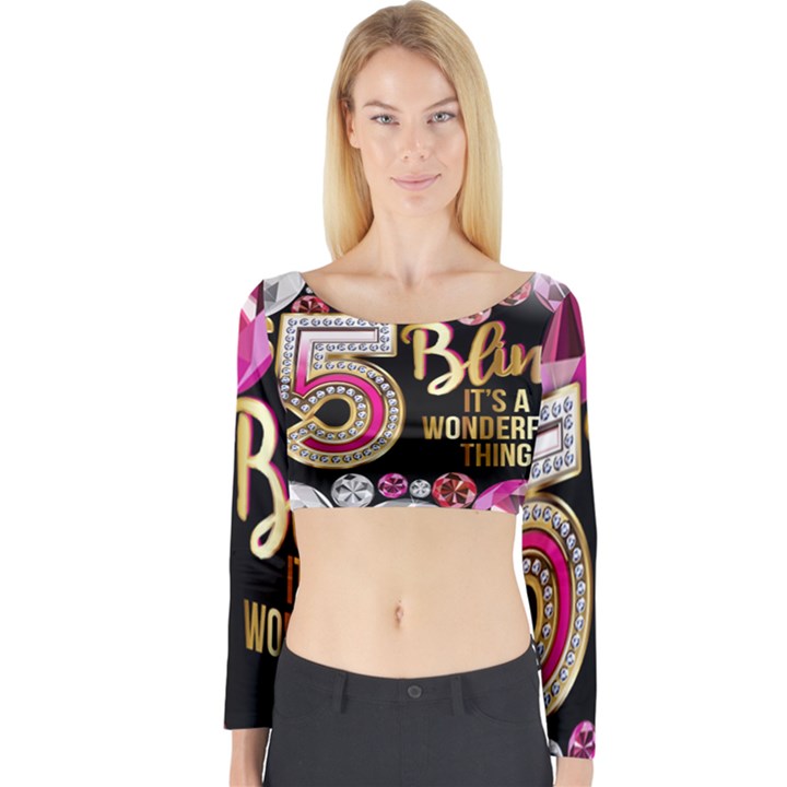 GEMZ TEST Long Sleeve Crop Top