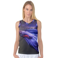 Betta Fish Photo And Wallpaper Cute Betta Fish Pictures Women s Basketball Tank Top by StoreofSuccess