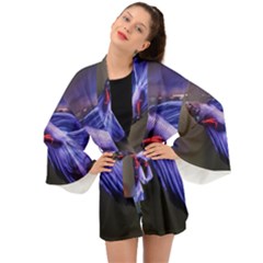 Betta Fish Photo And Wallpaper Cute Betta Fish Pictures Long Sleeve Kimono by StoreofSuccess