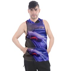 Betta Fish Photo And Wallpaper Cute Betta Fish Pictures Men s Sleeveless Hoodie by StoreofSuccess