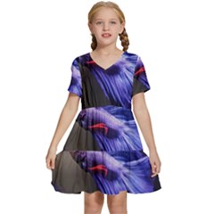 Betta Fish Photo And Wallpaper Cute Betta Fish Pictures Kids  Short Sleeve Tiered Mini Dress