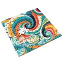 Wave Waves Ocean Sea Abstract Whimsical Wooden Puzzle Square View3