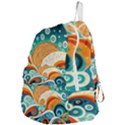 Waves Ocean Sea Abstract Whimsical (3) Foldable Lightweight Backpack View4