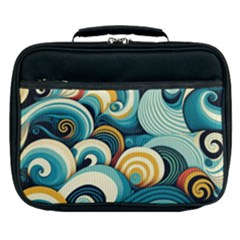 Waves Ocean Sea Abstract Whimsical (1) Lunch Bag by Jancukart