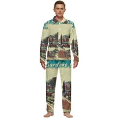 On The Way To Lake Garda, Italy  Men s Long Sleeve Velvet Pocket Pajamas Set