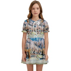 Trentino Alto Adige, Italy. Kids  Sweet Collar Dress