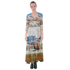 Trentino Alto Adige, Italy  Button Up Maxi Dress by ConteMonfrey