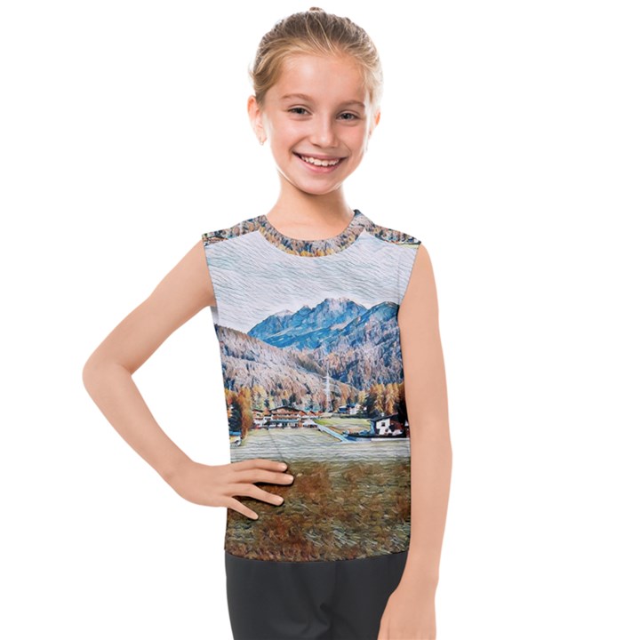 Trentino Alto Adige, Italy. Kids  Mesh Tank Top