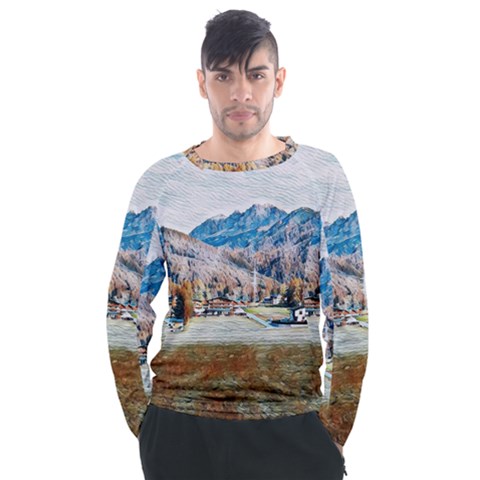 Trentino Alto Adige, Italy  Men s Long Sleeve Raglan Tee by ConteMonfrey