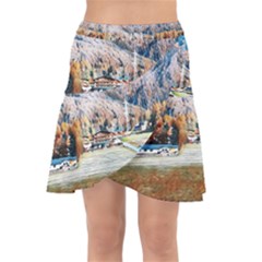 Trentino Alto Adige, Italy  Wrap Front Skirt by ConteMonfrey