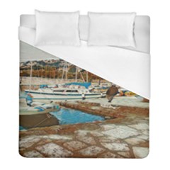 Alone On Gardasee, Italy  Duvet Cover (full/ Double Size) by ConteMonfrey