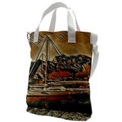 Art Boats Garda, Italy  Canvas Messenger Bag by ConteMonfrey
