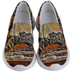 Art Boats Garda, Italy  Kids Lightweight Slip Ons by ConteMonfrey