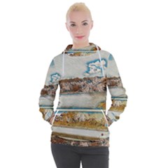 Side Way To Lake Garda, Italy  Women s Hooded Pullover by ConteMonfrey