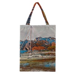 Boats On Lake Garda, Italy  Classic Tote Bag by ConteMonfrey