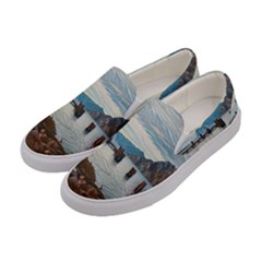 Ducks On Gardasee Women s Canvas Slip Ons by ConteMonfrey