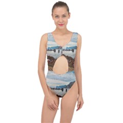 Ducks On Gardasee Center Cut Out Swimsuit by ConteMonfrey