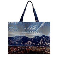 Lake In Italy Zipper Mini Tote Bag by ConteMonfrey