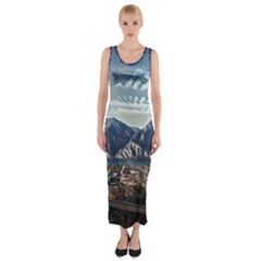 Lake In Italy Fitted Maxi Dress by ConteMonfrey