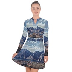 Lake In Italy Long Sleeve Panel Dress by ConteMonfrey