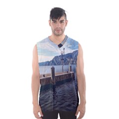 Pier On The End Of A Day Men s Basketball Tank Top by ConteMonfrey
