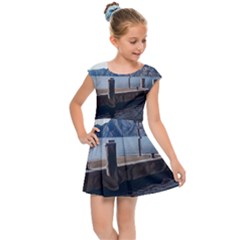 Pier On The End Of A Day Kids  Cap Sleeve Dress by ConteMonfrey