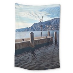 Pier On The End Of A Day Large Tapestry by ConteMonfrey