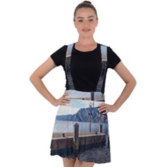 Pier On The End Of A Day Velvet Suspender Skater Skirt by ConteMonfrey