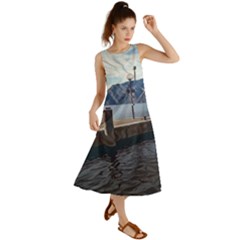 Pier On The End Of A Day Summer Maxi Dress by ConteMonfrey