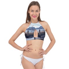 Pier On The End Of A Day Cross Front Halter Bikini Top by ConteMonfrey