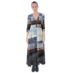 Pier On The End Of A Day Button Up Maxi Dress by ConteMonfrey