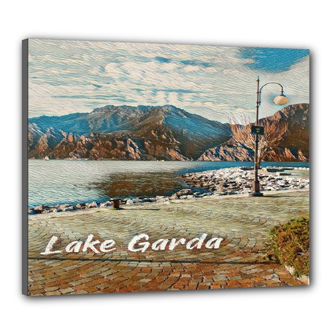 Calm Day On Lake Garda Canvas 24  X 20  (stretched) by ConteMonfrey