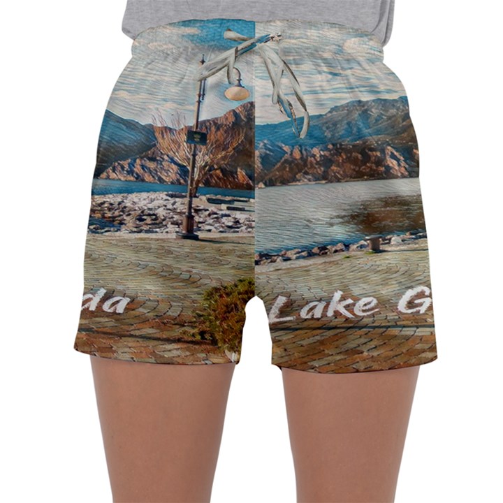 Calm Day On Lake Garda Sleepwear Shorts