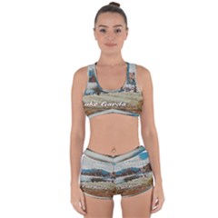 Calm Day On Lake Garda Racerback Boyleg Bikini Set by ConteMonfrey