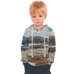 Calm Day On Lake Garda Kids  Overhead Hoodie by ConteMonfrey