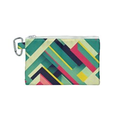 Pattern Abstract Geometric Design Canvas Cosmetic Bag (small) by Jancukart