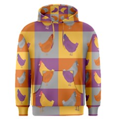 Chickens Pixel Pattern - Version 1a Men s Core Hoodie by wagnerps